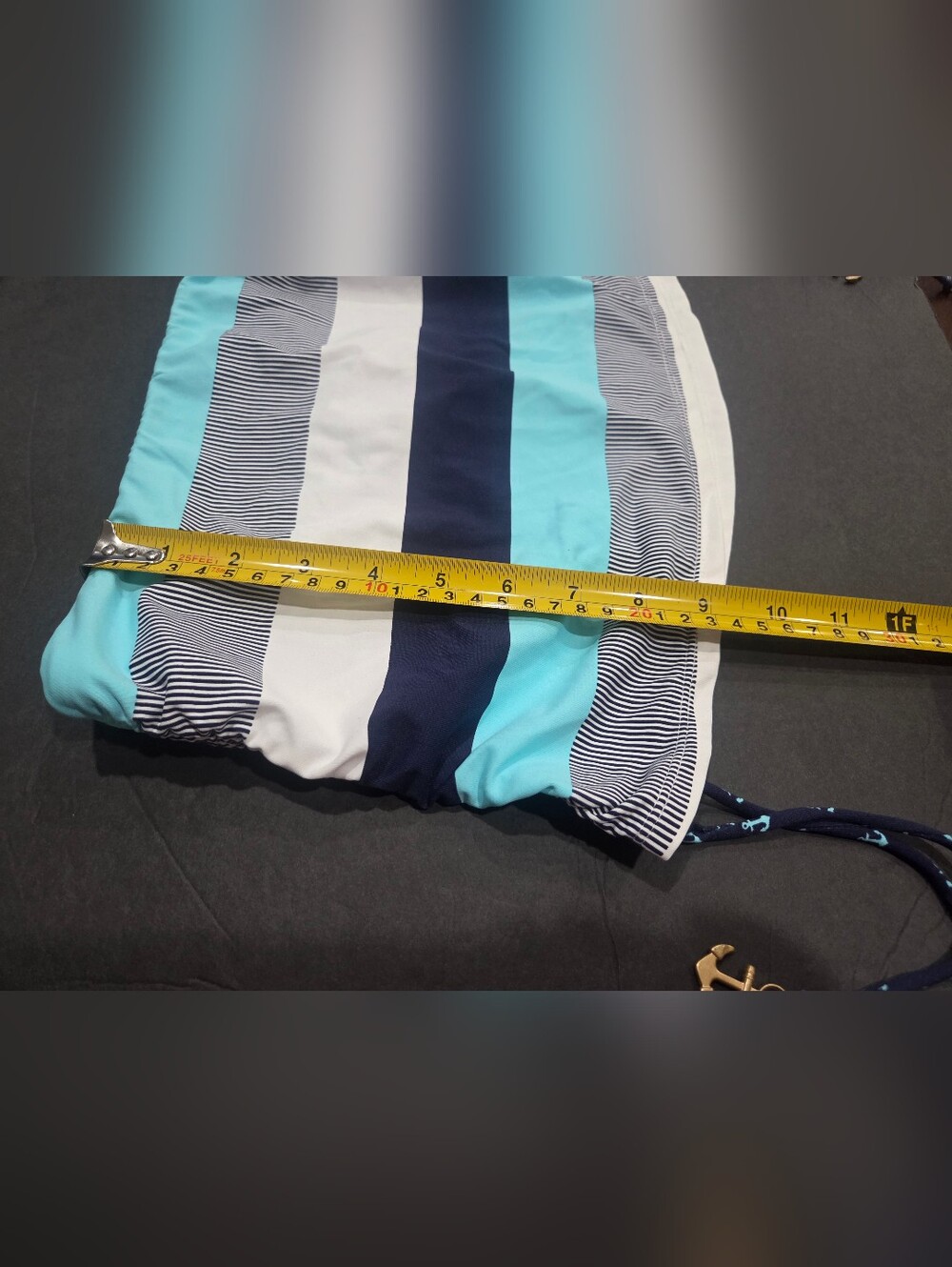 NWT Tommy Bahama Navy and Aqua Swim Bottom Skirted Sz.S/P - Picture 7 of 9